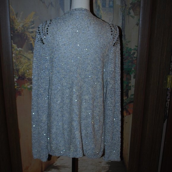 Studio Y Sparkly Open Front Sweater - XL - Picture 2 of 8